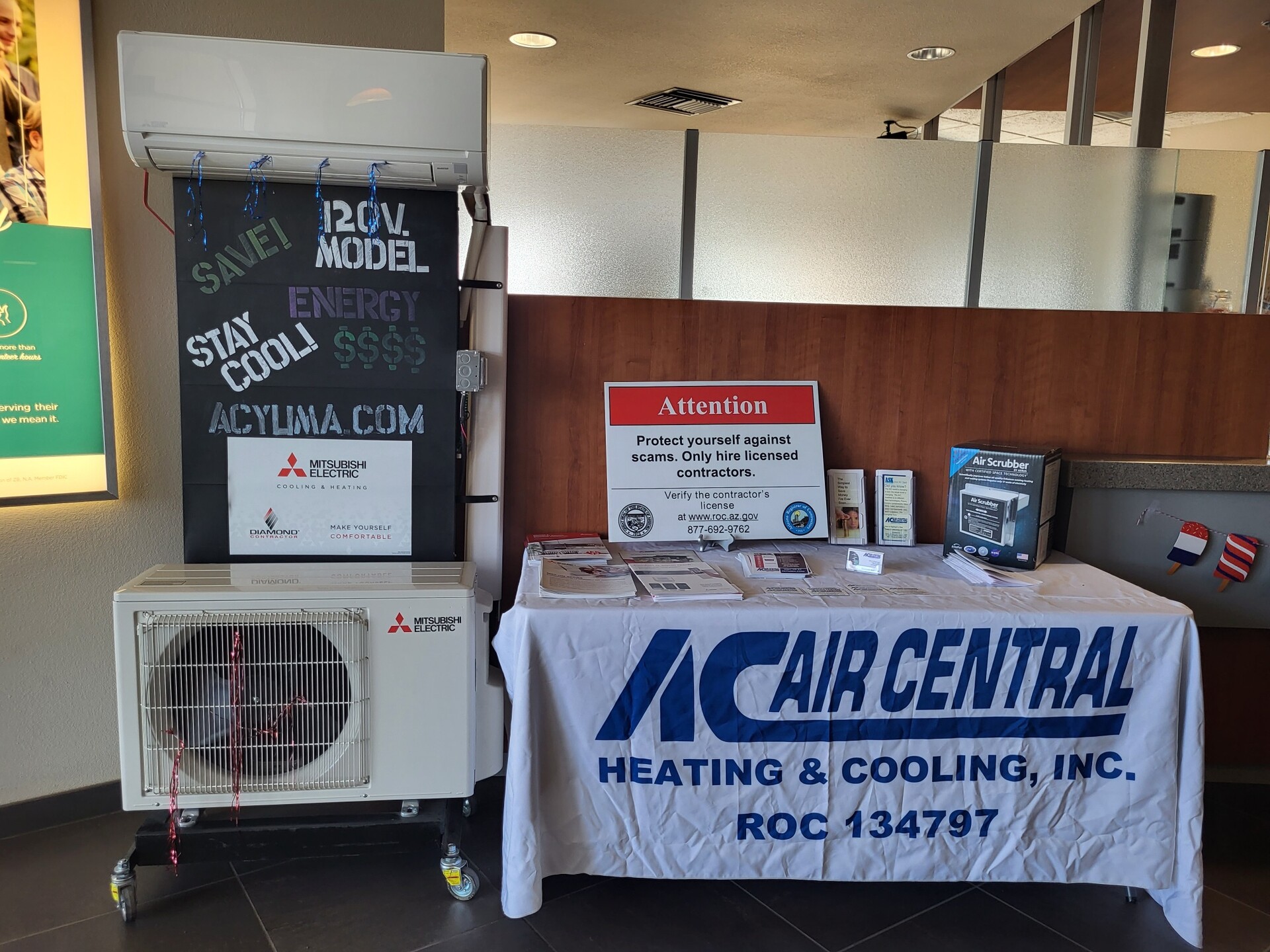 Thank you National Bank AC Air Central, Heating & Cooling, Inc